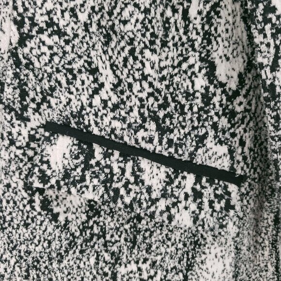 REBECCA TAYLOR Open Front Blazer Black White Snake Print Peplum Back SMALL? - Picture 5 of 10